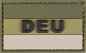 Preview: Patch Germany Flag DEU PVC Large 8x5 cm Olive Green + Desert Hook&Loop