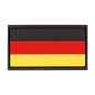 Preview: Patch Deutschland Flagge DEU PVC Groß 8x5 cm mit Klett