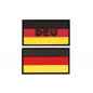 Preview: Patch Germany Flag DEU PVC Small 5,5x3 cm Hook&Loop
