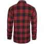 Preview: Mil-Tec Holzfällerhemd  Flannel Schwer - Schwarz-Rot