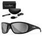 Preview: Wiley X - WX Boss Grey Silver Flash Matte Black Frame Sonnenbrille