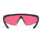 Preview: Wiley X - WX Saber Advanced Vermillion Matte Black Frame Safety Glasses