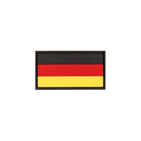 Patch Deutschland Flagge DEU PVC Klein 5,5x3 cm mit Klett