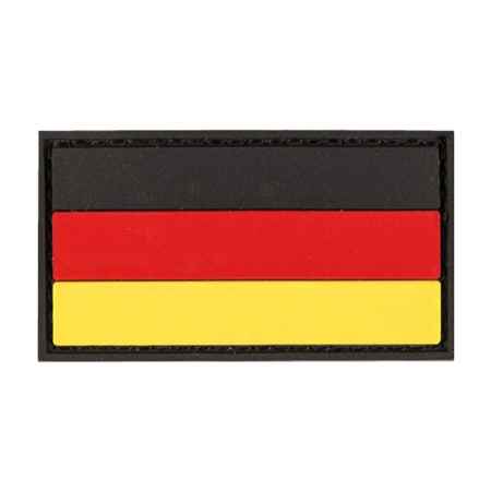 Patch Germany Flag DEU PVC Large 8x5 cm Hook&Loop