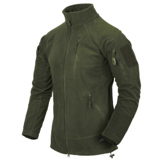 Helikon-Tex Alpha Tactical Jacket Grid Fleece - Olive Green