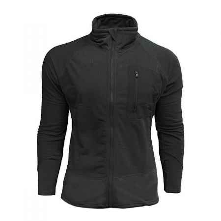 MFH US Unterziehjacke Tactical Fleece - Schwarz Black