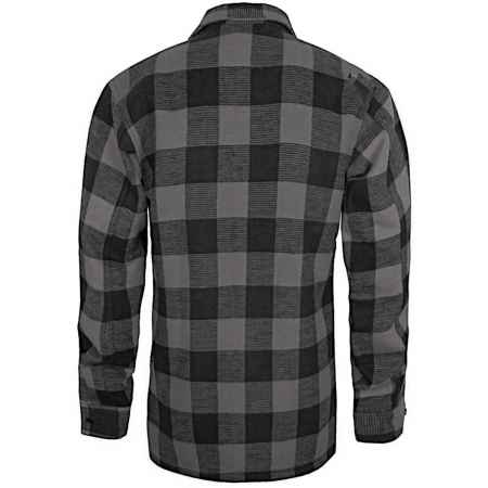 Mil-Tec Holzfällerhemd  Flannel Schwer - Schwarz-Grau