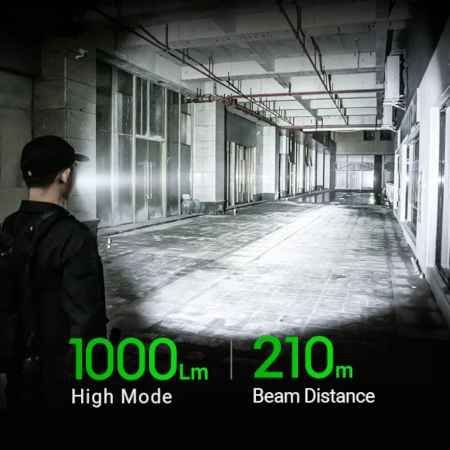 Nextorch TA20 Set Tactical LED Taschenlampe 1000 Lumen + FR-1 Führungsring