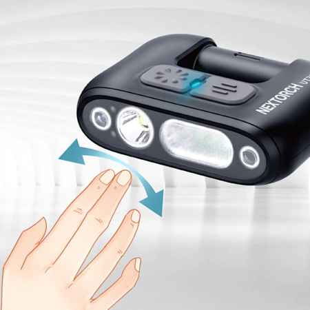Nextorch UT30 HL - Multifunktions-LED-Kopflampe + Akku mit Gestensteuerung, wetterfest