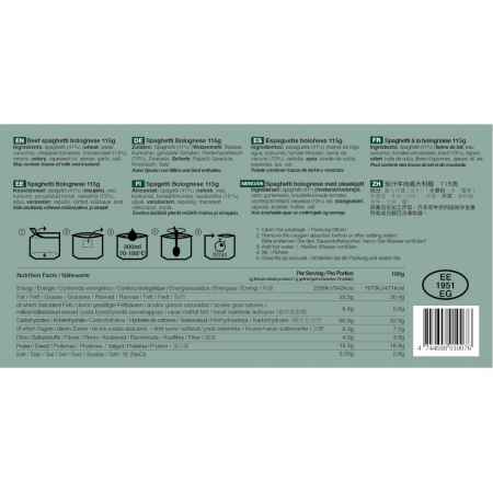Tactical Foodpack - Spaghetti Bolognese (Hauptmahlzeit)
