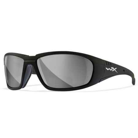 Wiley X - WX Boss Grey Silver Flash Matte Black Frame Sonnenbrille