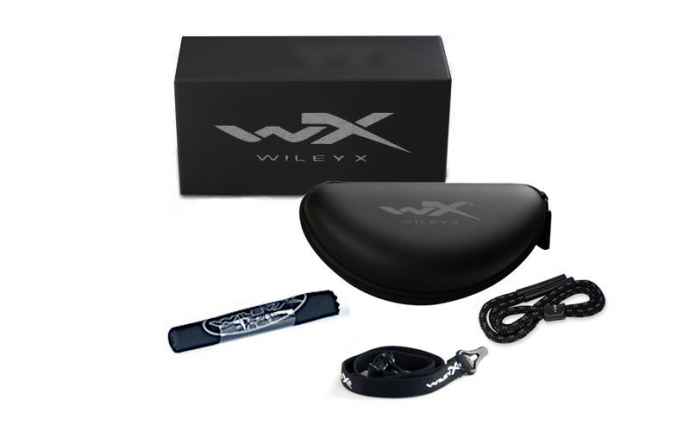 Wiley X - WX Boss Grey Silver Flash Matte Black Frame Sonnenbrille