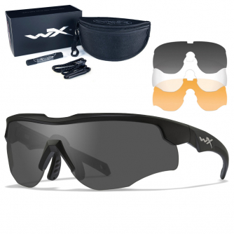 Wiley X - WX Rogue Grey/Clear/Light Rust Matte Black Frame Sonnenbrille