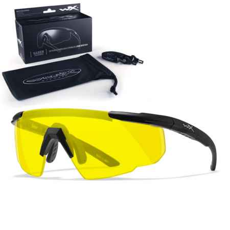 Wiley X - WX Saber Advanced Pale Yellow Matte Black Frame Schutzbrille