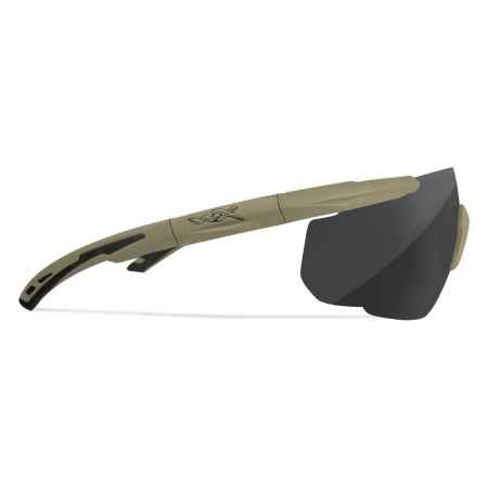 Wiley X - WX Saber Advanced Smoke/Clear/Rust Tan Frame Sunglasses