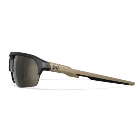 Wiley X Jakl Captivate Tungsten Mirror Matte Black/Tan Frame