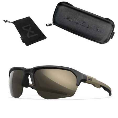 Wiley X Jakl Captivate Tungsten Mirror Matte Black/Tan Frame