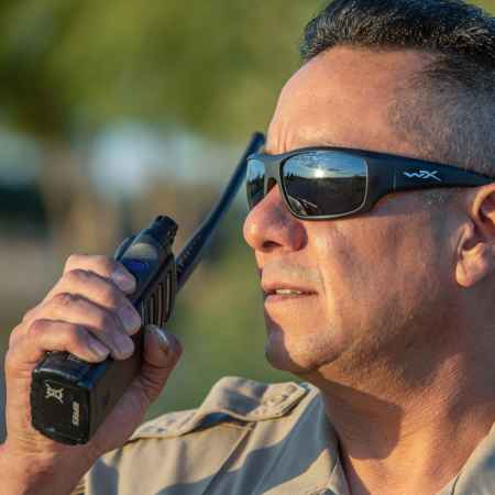 Wiley X - WX Omega Captivate Grey Matte Black Frame  Sunglasses