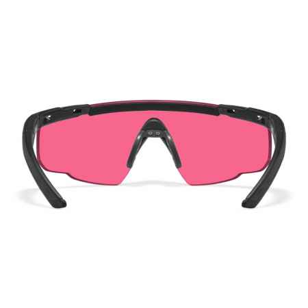 Wiley X - WX Saber Advanced Vermillion Matte Black Frame Safety Glasses