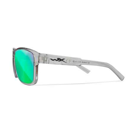 Wiley X - Trek Captivate Green Mirror Gloss Crystal Light Grey Frame Sonnenbrille