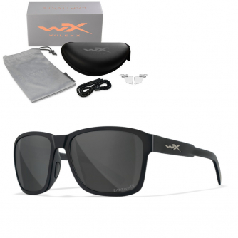 Wiley X - Trek Captivate Grey Gloss Black Frame Sonnenbrille