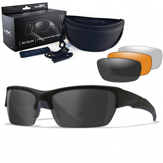 Wiley X - Valor 2.5 Grey, Clear Light Rust Matte Black Frame  Sonnenbrille