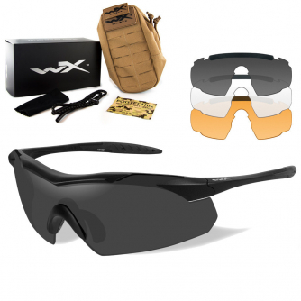 Wiley X - WX Vapor 2.5 Grey/Clear/Light Rust Matte Black Frame Sonnenbrille