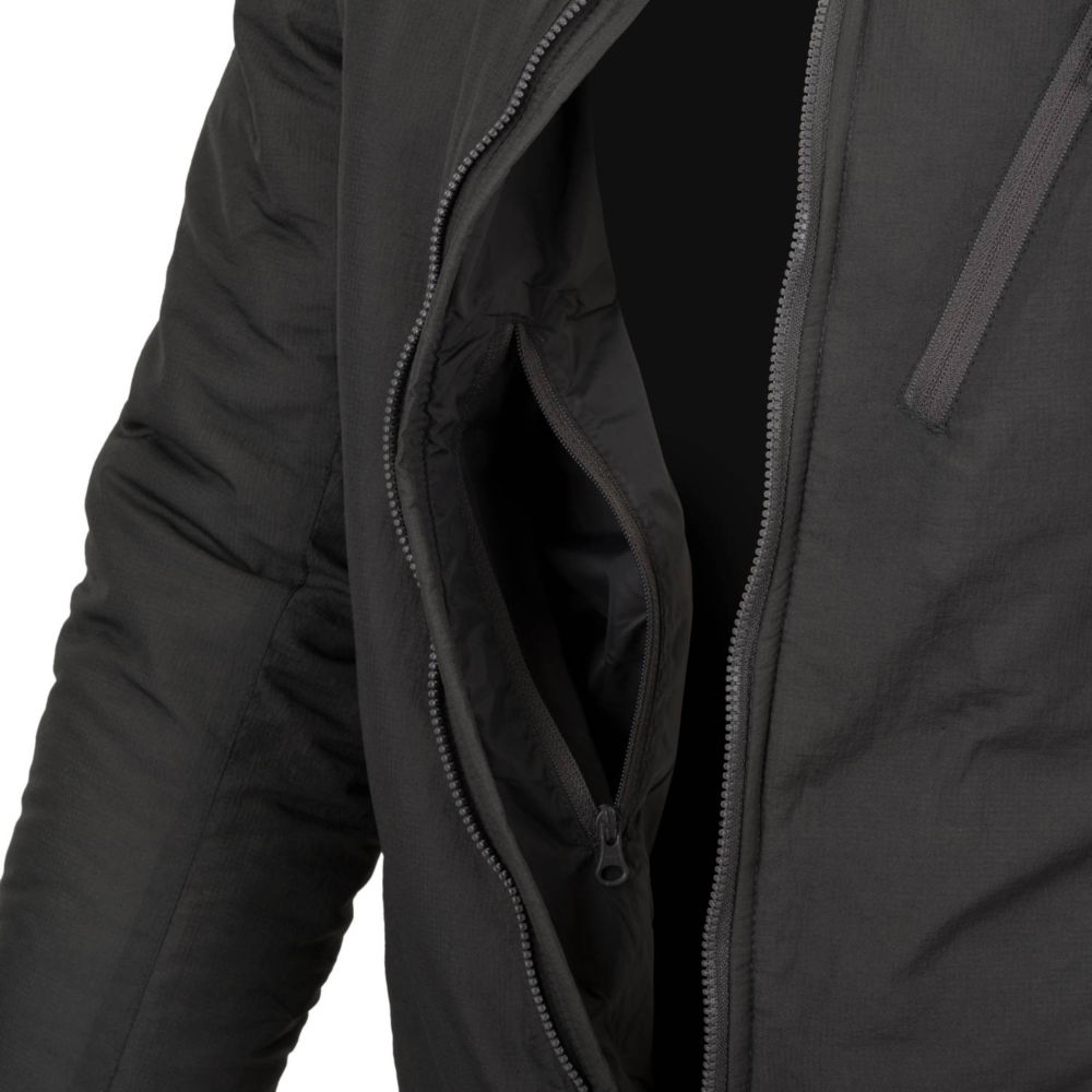 Helikon-Tex Women's Wolfhound Hoodie Jacket - Windproof Insulated Jacket (Black, XS)