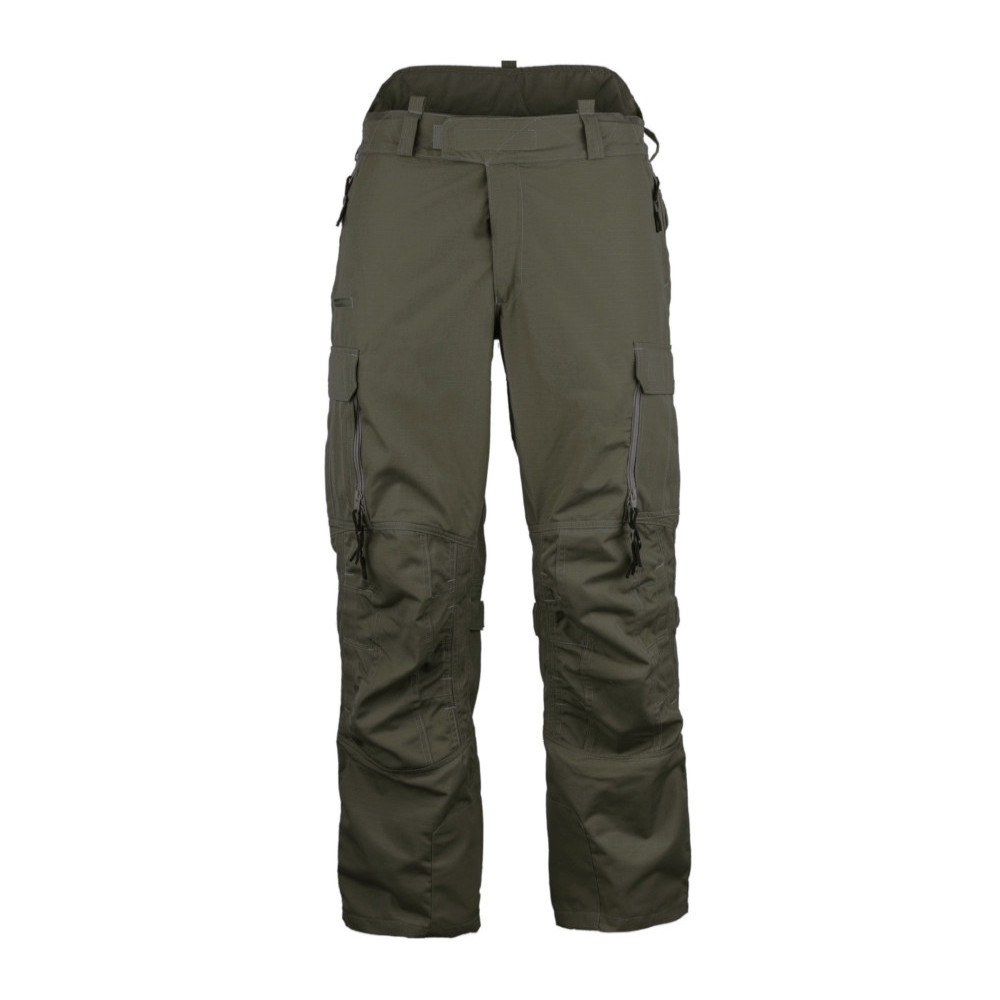 Pantalon Cargo Tactique Militaire Leo Köhler En Coton Olive - Coupe Droite, Chevilles Ajustables