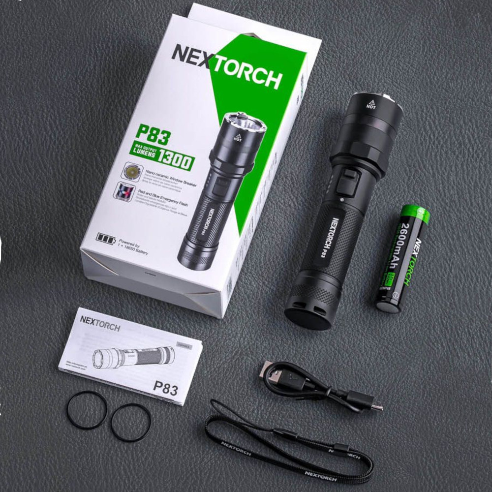 Nextorch Nextorch P83 LED Flashlight 360° Warning Light Function