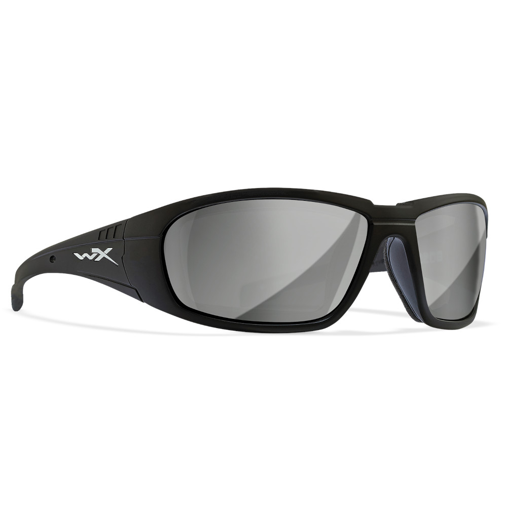 Wiley X - WX Boss Grey Silver Flash Matte Black Frame Sonnenbrille |  Felddepot