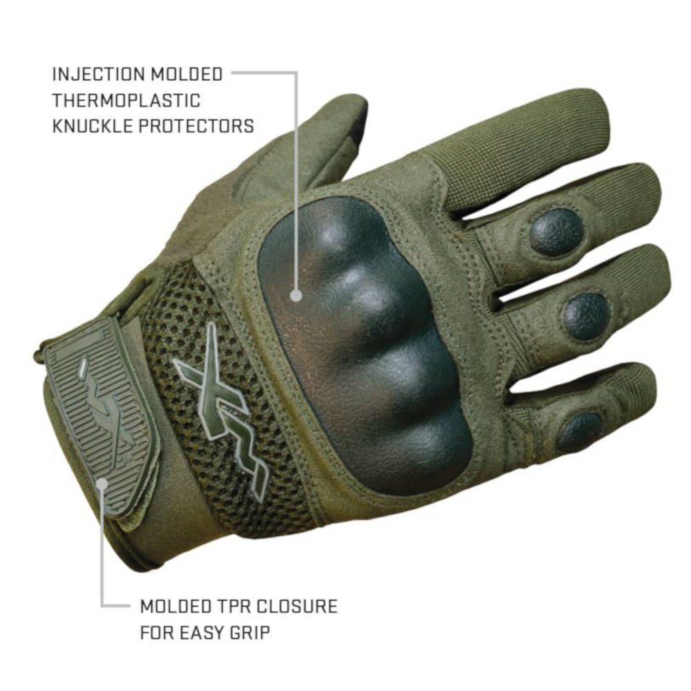 Tactical Gloves Leder Black schwarz Einsatz Handschuhe