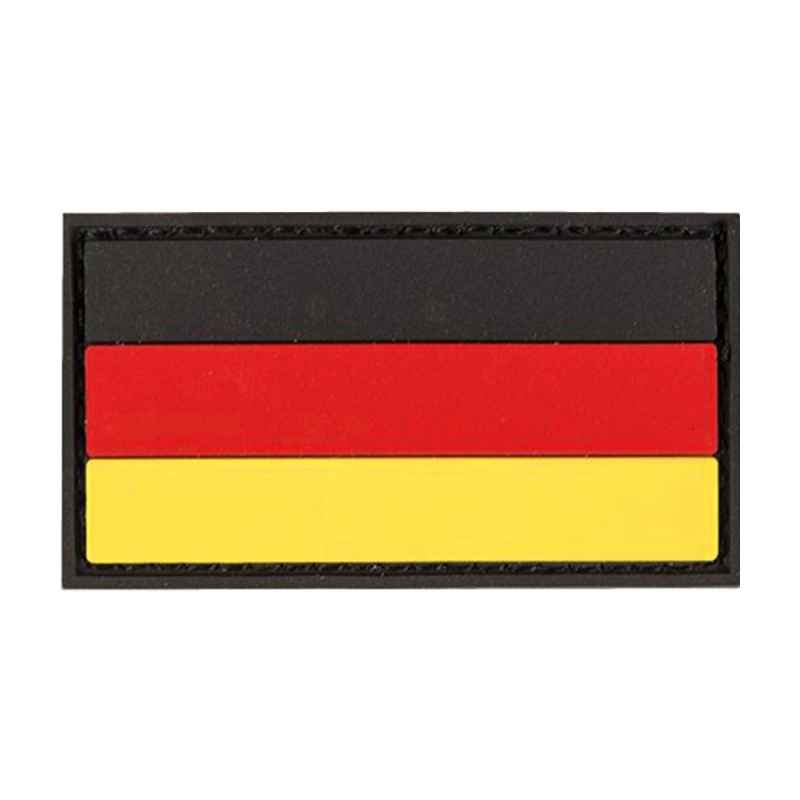 Patch Germany Flag DEU PVC Large 8x5 cm Hook&Loop