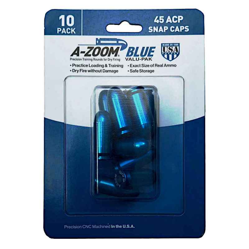 A-Zoom Pufferpatronen .45 ACP 10er Pack - Blue