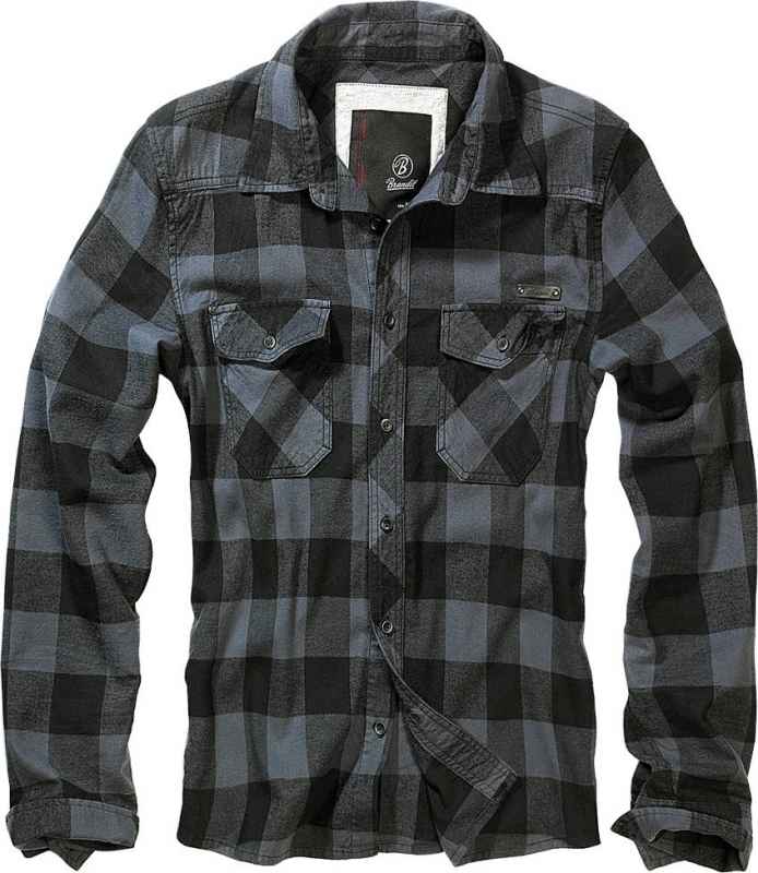 Brandit Check Shirt Flanellhemd Schwarz-Grau