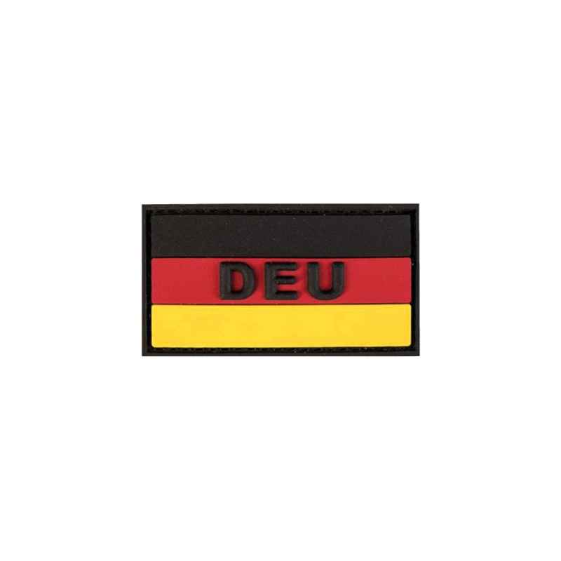 Patch Germany Flag DEU PVC Small 5,5x3 cm Hook&Loop
