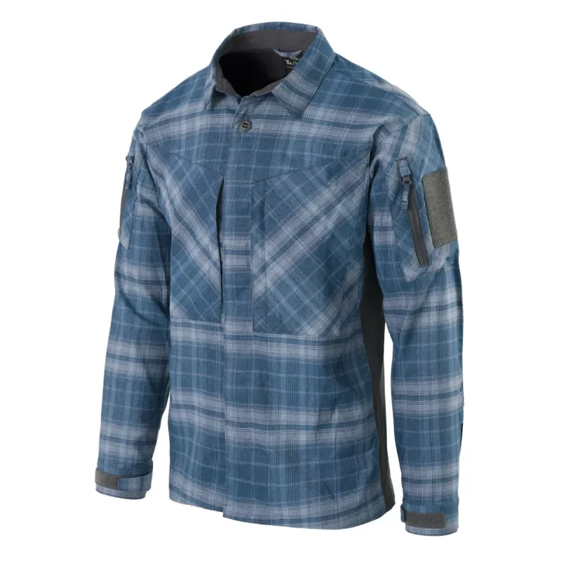 Helikon-Tex-MBDU-Shirt-Nylon-Polyester-Blend-Western-Blue-Plaid