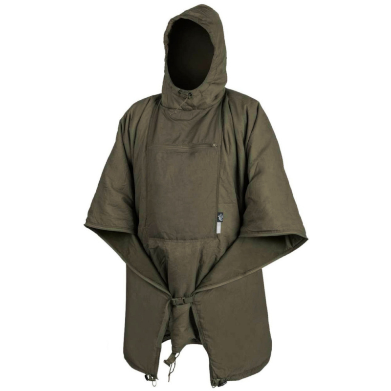  Helikon-Tex Swagman Roll Military Poncho - Multi-purpose Rain  Poncho, Woobie Blanket & Jacket in Adaptive Green : Sports & Outdoors