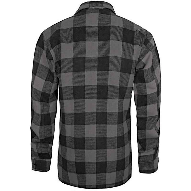 Mil-Tec Holzfällerhemd  Flannel Schwer - Schwarz-Grau