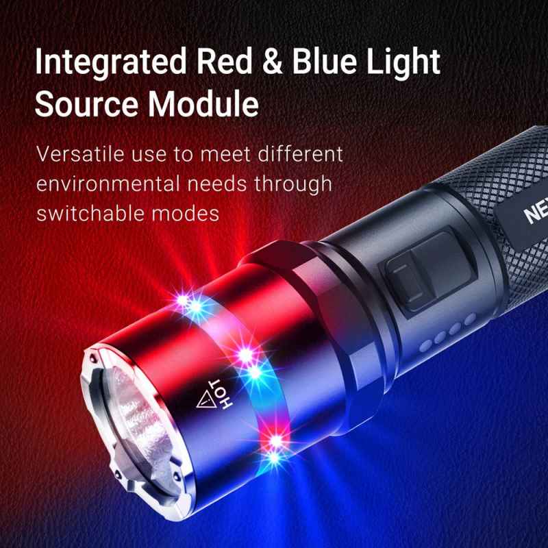 Nextorch P83 LED Flashlight 360° Warning Light Function + Emergency Glass Breaker