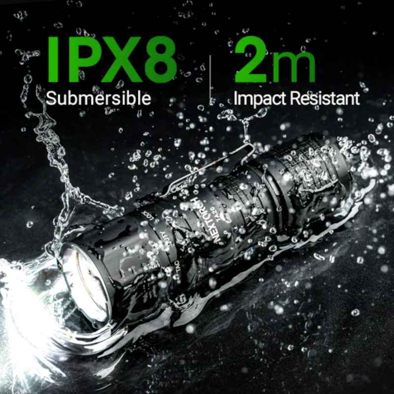 Nextorch TA20 Set Tactical LED Taschenlampe 1000 Lumen + FR-1 Führungsring