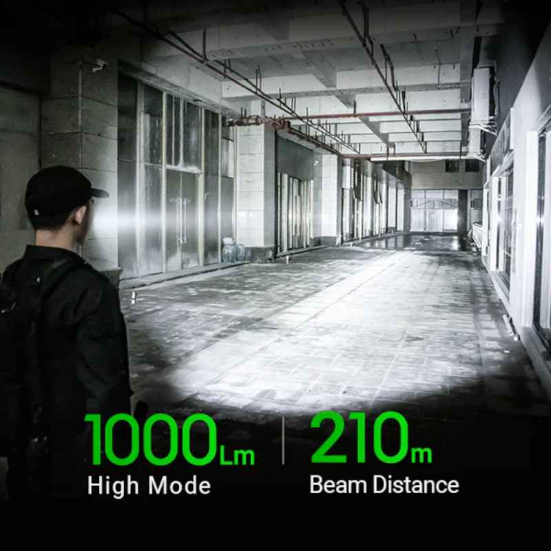 Nextorch TA20 Set Tactical LED Taschenlampe 1000 Lumen + FR-1 Führungsring