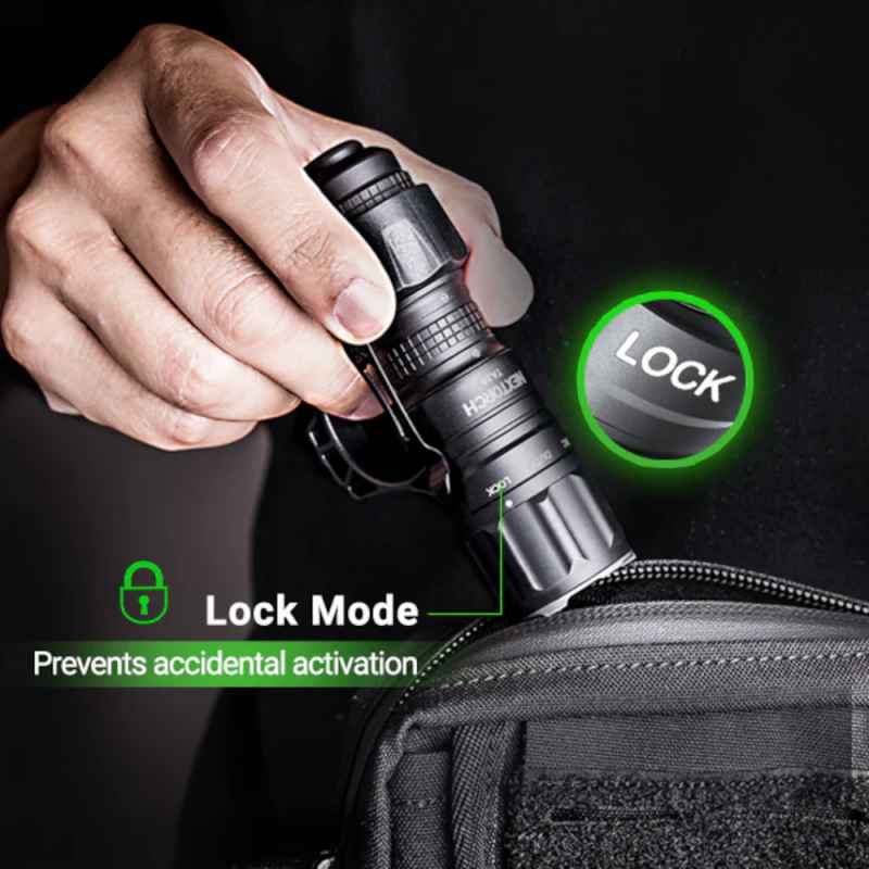 Nextorch TA20 Set Tactical LED Taschenlampe 1000 Lumen + FR-1 Führungsring