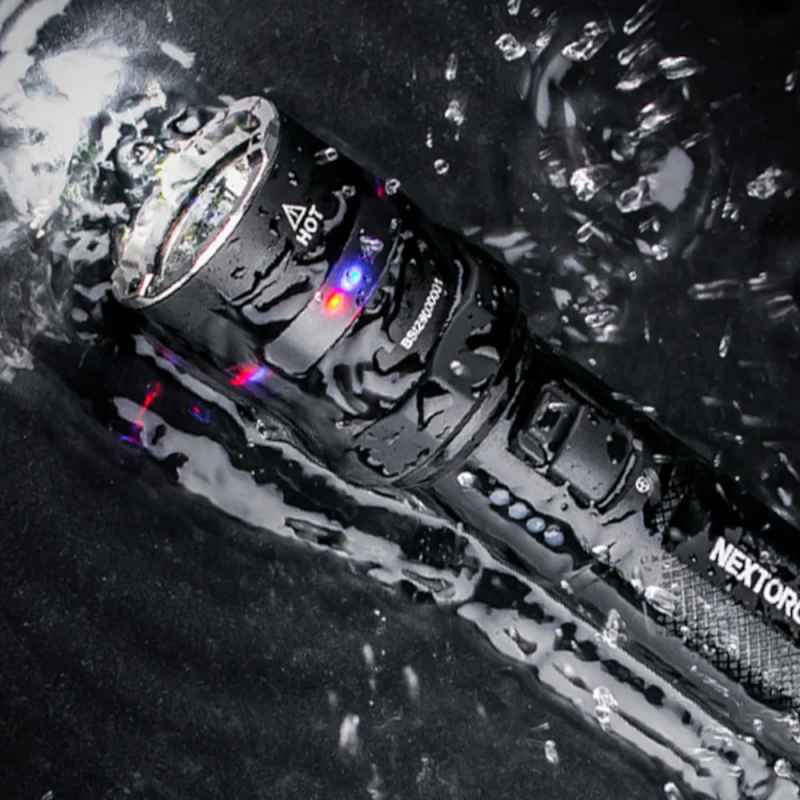 Nextorch P84B 3700 Lumen LED Flashlight 360° Warning Light Function + Emergency Glass Breaker