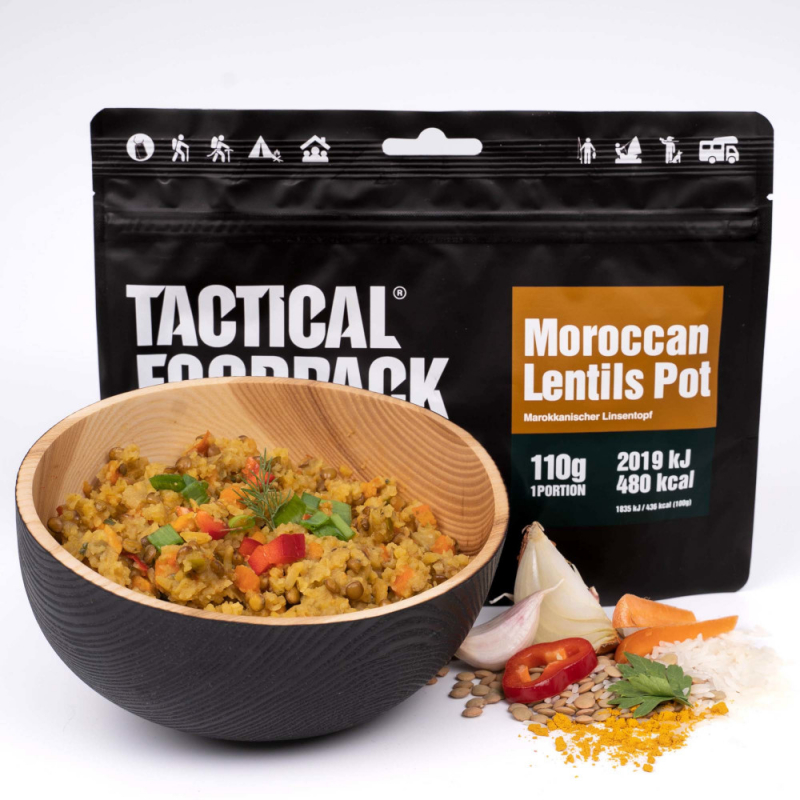 Tactical Foodpack - Moroccan Lentils Pot (Vegan)