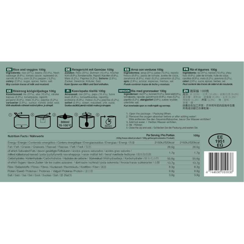 Tactical Foodpack - Reisgericht mit Gemüse (Vegan)
