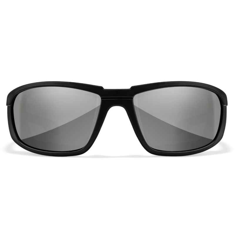 Wiley X - WX Boss Grey Silver Flash Matte Black Frame Sonnenbrille