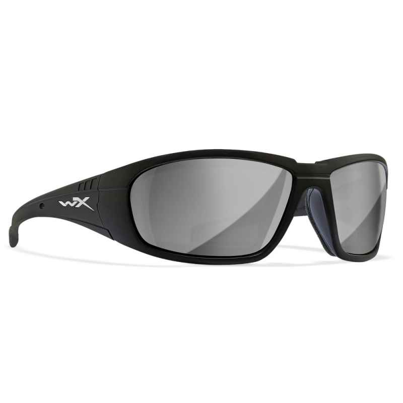 Wiley X - WX Boss Grey Silver Flash Matte Black Frame Sonnenbrille