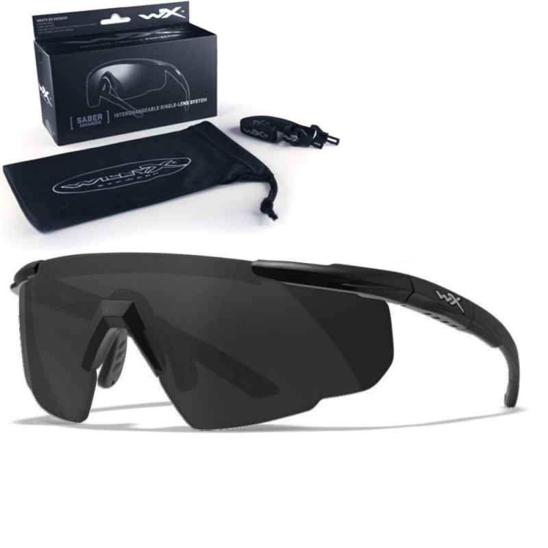 Wiley X - WX Saber Advanced Smoke Grey Matte Black Frame Sunglasses
