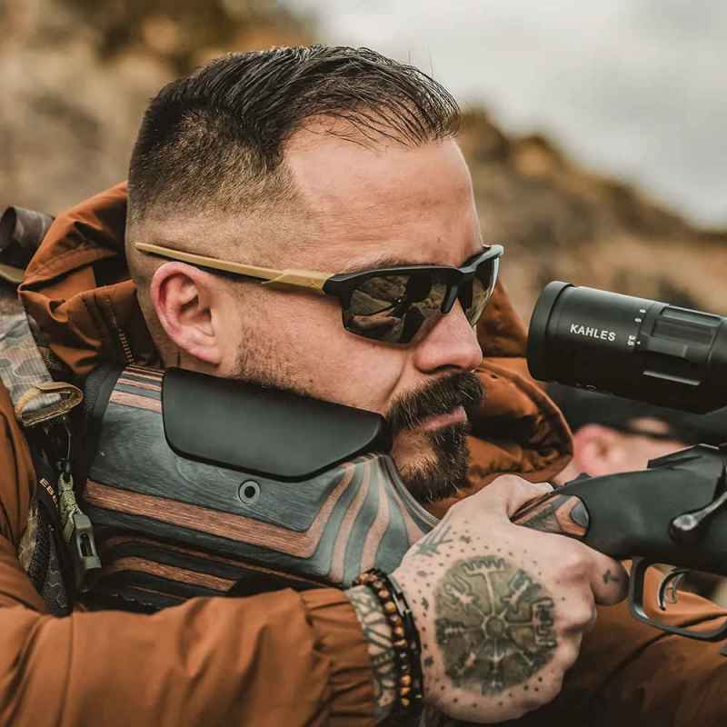 Wiley X Jakl Captivate Tungsten Mirror Matte Black/Tan Frame